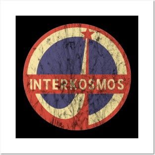 Interkosmos Soviet Space Program Logo Posters and Art